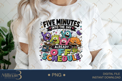 Five Minutes Into the Day Chaos Achieved PNG, Funny Teacher Product Image 3