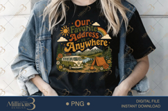 Our Favorite Address Is Anywhere PNG, Retro Camping Sublimat Product Image 3