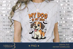 My Dog Is My Boo PNG |Ghost Dog, Pumpkin Pu Product Image 3