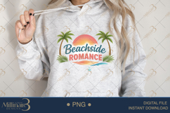Beachside Romance PNG Tropical Sunset Love Quote Design Product Image 3