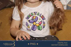 Walk It A Like Mardi Gras PNG, Balloon Dog Carnival Shirt Product Image 3