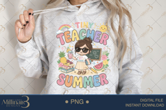 Tiny Teacher Summer PNG Cute Teacher Clipart | Back to Schoo Product Image 3