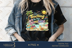 Teaching In The Sunshine PNG Funny Teacher Summer Clipart | Product Image 3