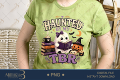 Haunted by My TBR PNG, Cute Halloween Book Lover Design, Rea Product Image 3