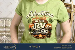Adventure Awaits in Our RV PNG, Camping Sublimation Design, Product Image 3