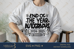 End of the Year Autographs 2025 SVG PNG | Last Day Of School Product Image 3