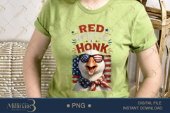 Red White And Honk PNG, Funny Patriotic Goose Sublimation De Product Image 3