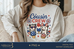 Cousin Crew 4th of July Opossum PNG Funny Patriotic Family Product Image 3