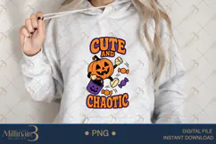 Cute and Chaotic PNG, Funny Chaos Quote Design, Playful Subl Product Image 3
