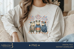 Patriotic USA Opossum PNG Funny 4th of July Clipart Product Image 3