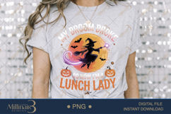 Lunch Lady by Day, Witch by Night PNG|Funny School Cafeteria Product Image 3