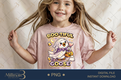 Boo tiful Goose PNG, Cute Halloween Ghost Goose Digital Down Product Image 3