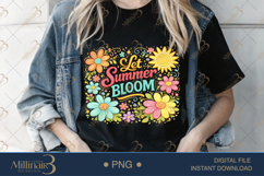 Let Summer Bloom PNG Watercolor Floral Design, Bright Summer Product Image 3