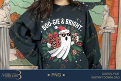 Boo-gie &amp; Bright Ghost Christmas PNG | Funny Holiday Party C Product Image 3