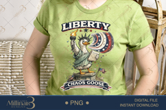 Liberty Chaos Goose PNG, Funny Patriotic Statue of Liberty G Product Image 3