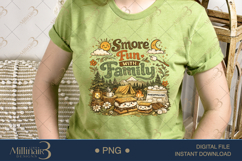 Smore Fun with Family PNG, Cute Camping Sublimation Design w Product Image 3