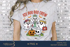ICU Boo Boo Crew PNG |Funny Halloween Nurse Product Image 3
