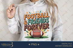 Football and Friends Forever PNG | Cute Fall Clipart for Sub Product Image 3
