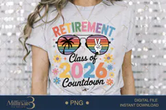 Funny Retirement Class of 2026 PNG |Retirement Party Clipa Product Image 3
