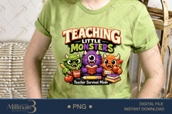 Teaching Little Monsters PNG Teacher Survival Mode Design, C Product Image 3