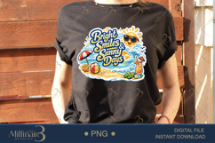 Bright Smiles and Sunny Days PNG, Summer Beach Sublimation D Product Image 3
