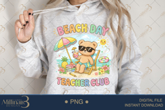 Beach Day Teacher Club PNG Cute Teacher Summer Clipart Product Image 3