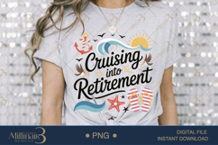 Cruising Into Retirement PNG |Retirement Party Clipar Product Image 3