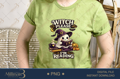 Witch Please I'm Reading PNG, Cute Halloween Book Lover Desi Product Image 3