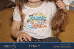 Beach Little Soul PNG, Cute Summer Beach Design, Kids Summer Product Image 3