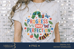 Progress Over Perfection Teacher PNG |Teacher Inspiration Product Image 3