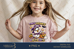 Tiny Honks and Big Treats PNG, Cute Halloween Goose Digital Product Image 3