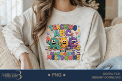 Teaching ABCs and Managing Meltdowns PNG, Funny Preschool Te Product Image 3