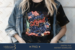 Sweet Land of Liberty PNG, Patriotic Statue of Liberty Subli Product Image 3