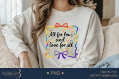 All for Love and Love for All PNG| Pride Sublimation Design Product Image 3