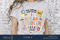 I Speak Toddler Daycare Provider PNG|Daycare Provider Sublim Product Image 3