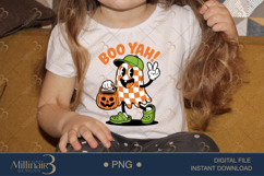 Boo Yah! PNG Funny Halloween Design |Cute Spooky Kitty Desi Product Image 3
