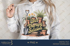 Dirt Therapy in Session PNG | Gardening Clipart Design Product Image 3