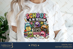 School Is In Session Send Coffee PNG, Funny Teacher Back to Product Image 3
