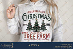 Griswold Christmas Tree Farm PNG | Vintage Holiday Tree Farm Product Image 3