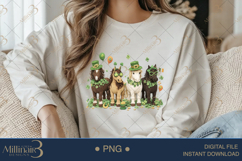 St Patricks Day Horse PNG, Lucky Shamrock Horses Clipart, Cu Product Image 3