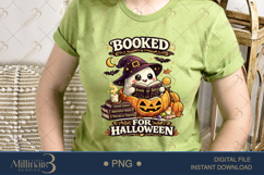 Booked for Halloween PNG, Cute Ghost Reading Spell Book Desi Product Image 3