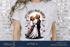 Just Married PNG| Halloween Couple Png Product Image 2