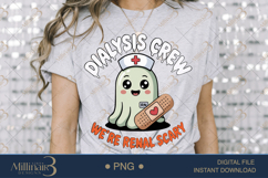 Dialysis Boo Crew PNG |Spooky Cute Halloween Sublimation Product Image 3