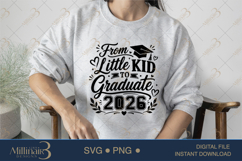 From Little Kid to Graduate 2026 SVG PNG, Graduation Memory Product Image 3
