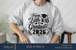 From Little Kid to Graduate 2026 SVG PNG, Graduation Memory Product Image 3