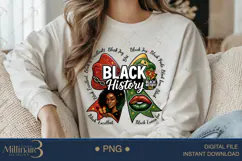 Coquette Bow Black History Month PNG | Black Girl Juneteen Product Image 3