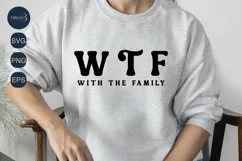 With The Family SVG |Friends SVG|Summer Reunion Trip SVG Product Image 3