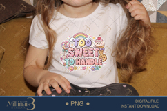 Too Sweet To Handle PNG, Cute Kawaii Candy Dessert Clipart w Product Image 3