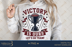 Victory Is Ours Let’s Go Team PNG | Trophy Football Clipart Product Image 3