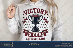 Victory Is Ours Let’s Go Team PNG | Trophy Football Clipart Product Image 3